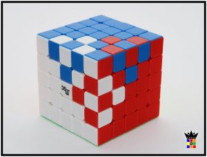 5x5 rubik's cube half superflip pattern
