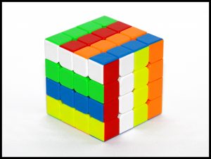4x4 rubik's cube line pattern stripe
