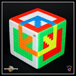 A Rubik's cube pattern on a 12x12