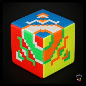 A Rubik's cube pattern on a 12x12